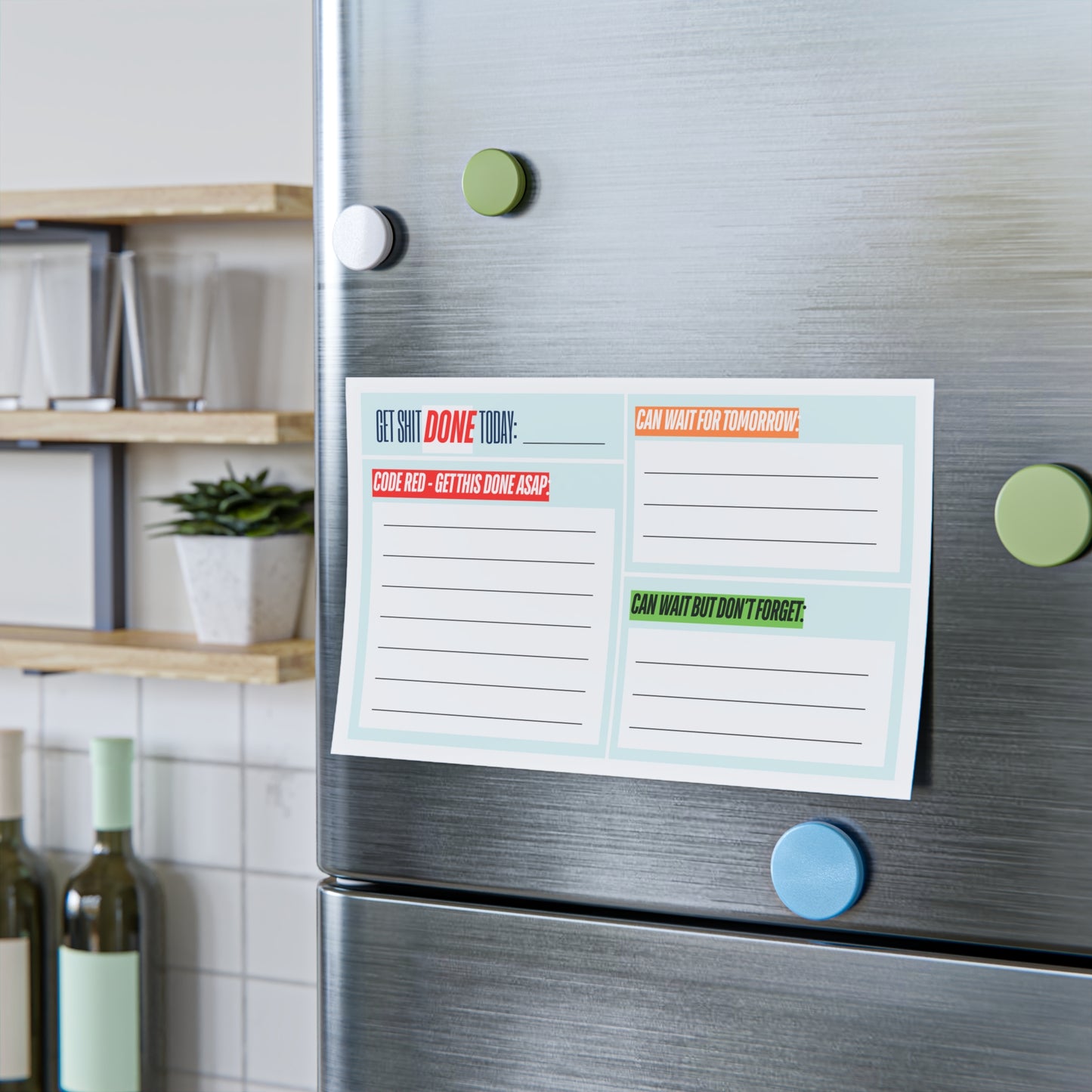 Magnetic Notepad Planner