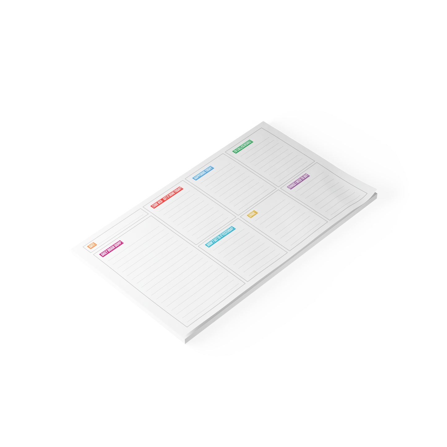 ADHD Notepad Planner for Fridge - Notepad