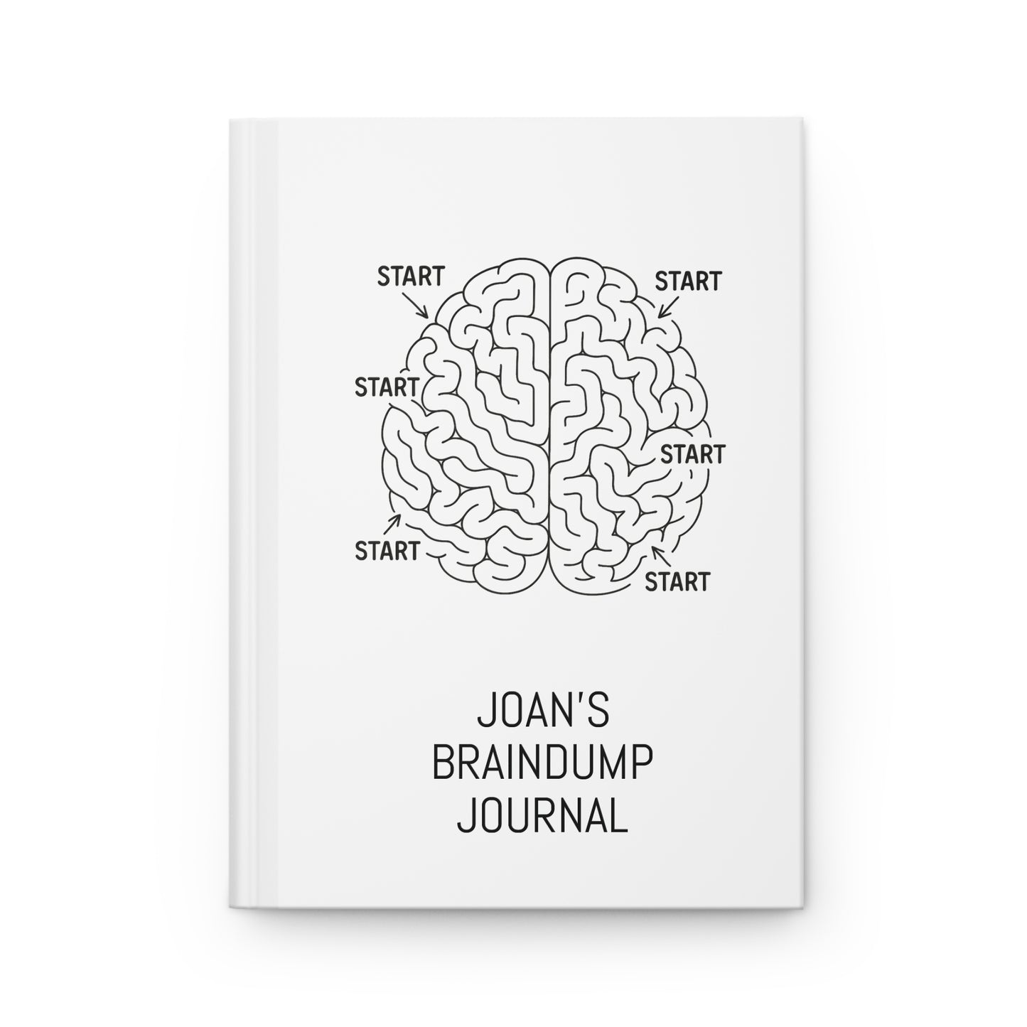 Personalized Brain Dump Journal - Hardcover Journal